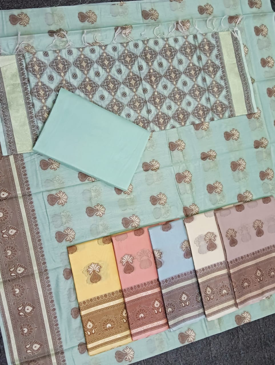 banarasi cotton suit duptta salwar