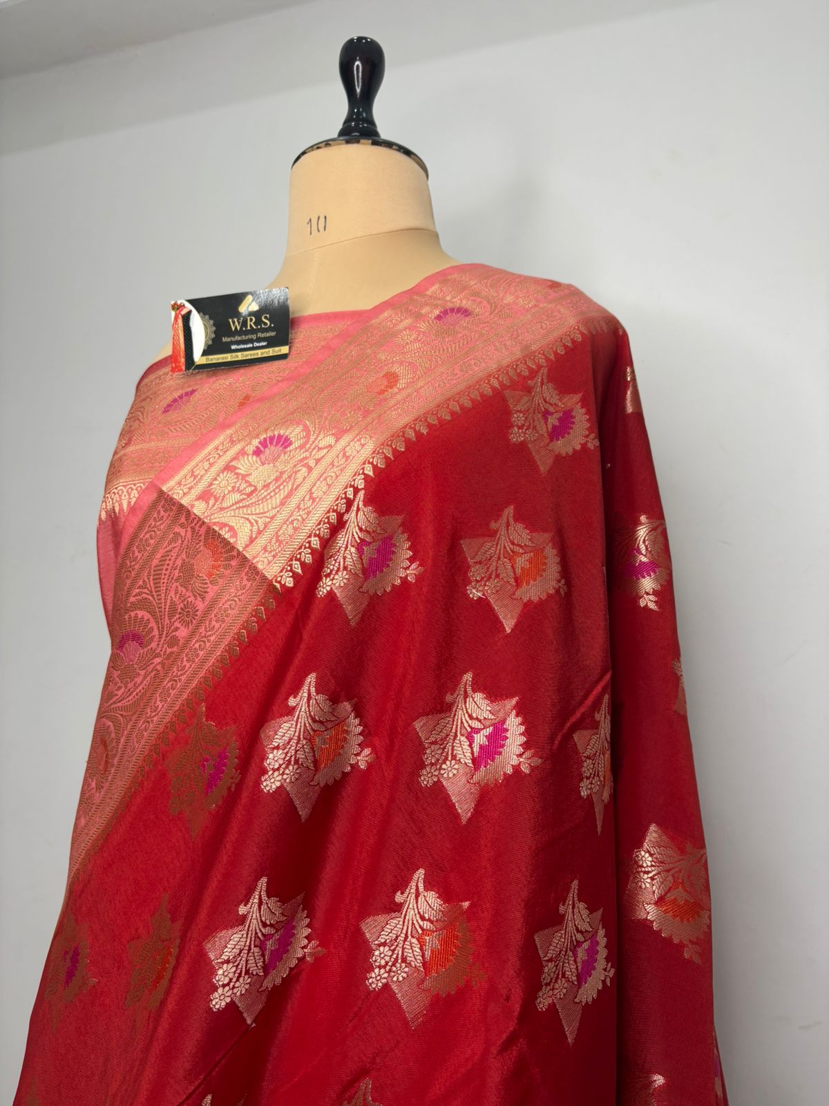 Banarasi katan doopiyan silk alfi minedar gold water zari