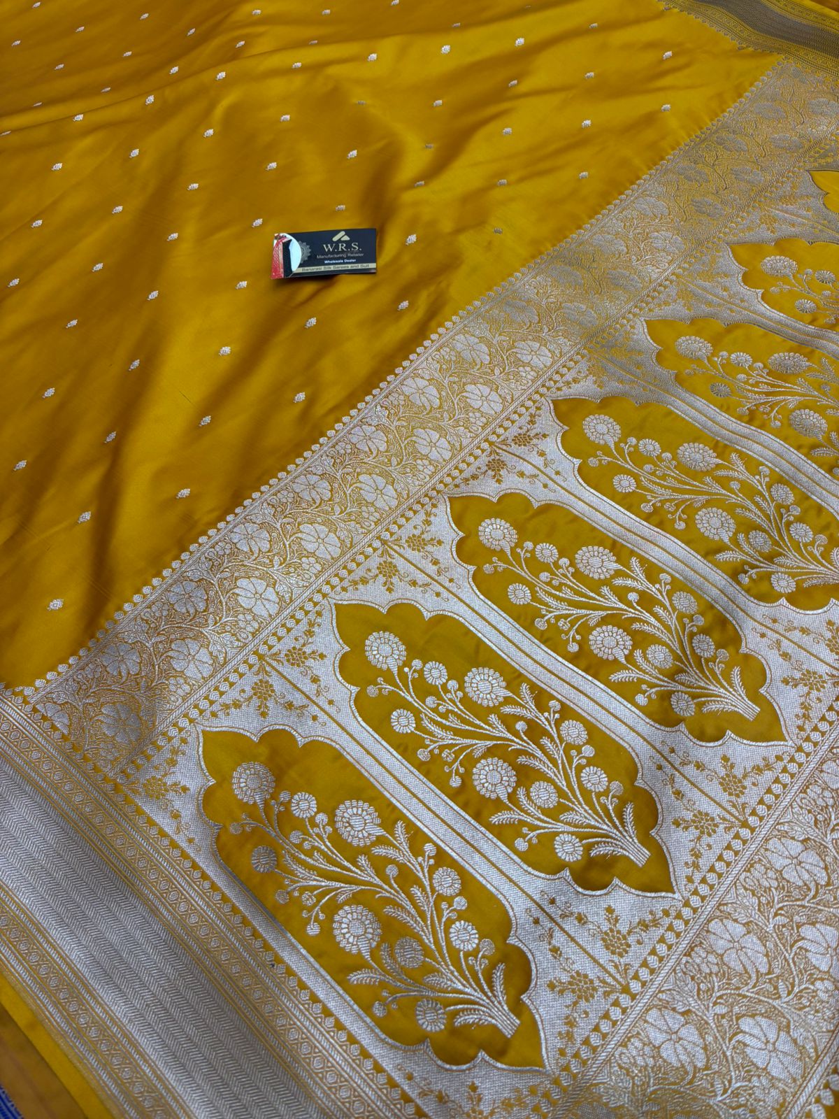 banarasi katan silk masroom mustard  zari lite copur