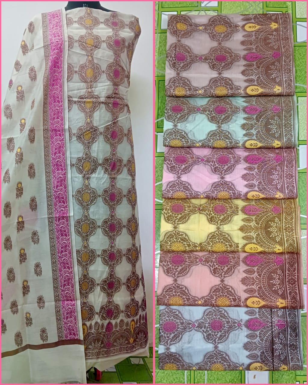 banarasi suit salwaar  dupatta cotton