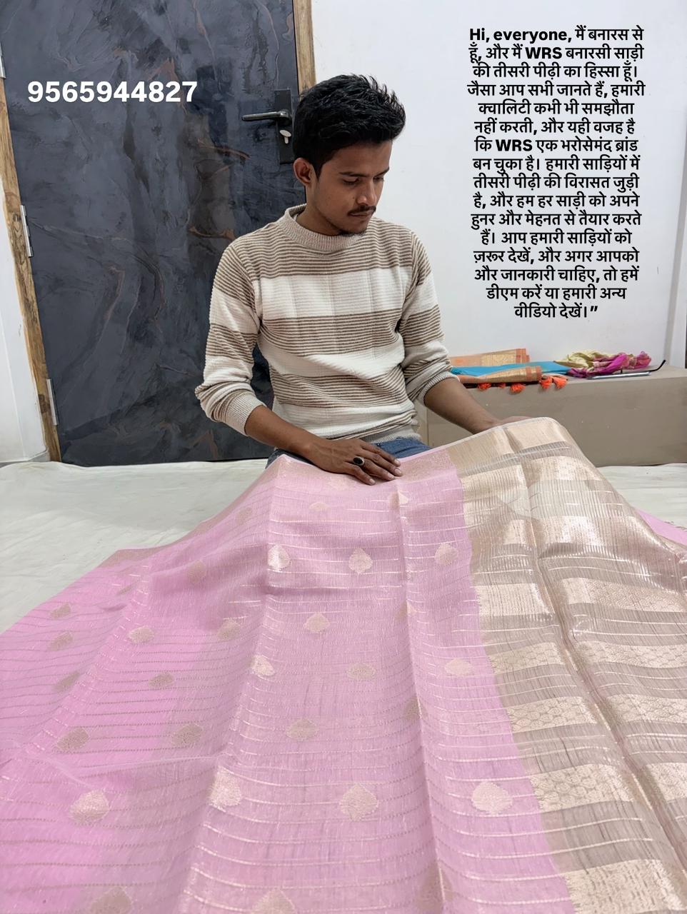 black cotton banarasi silk saree