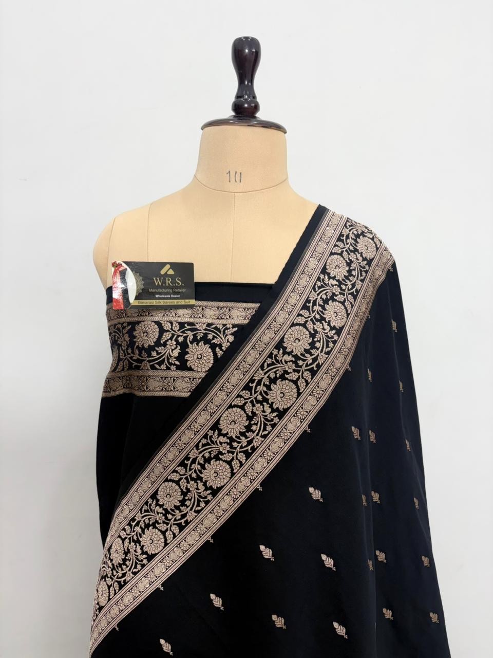 black katan buti banarasi silk saree