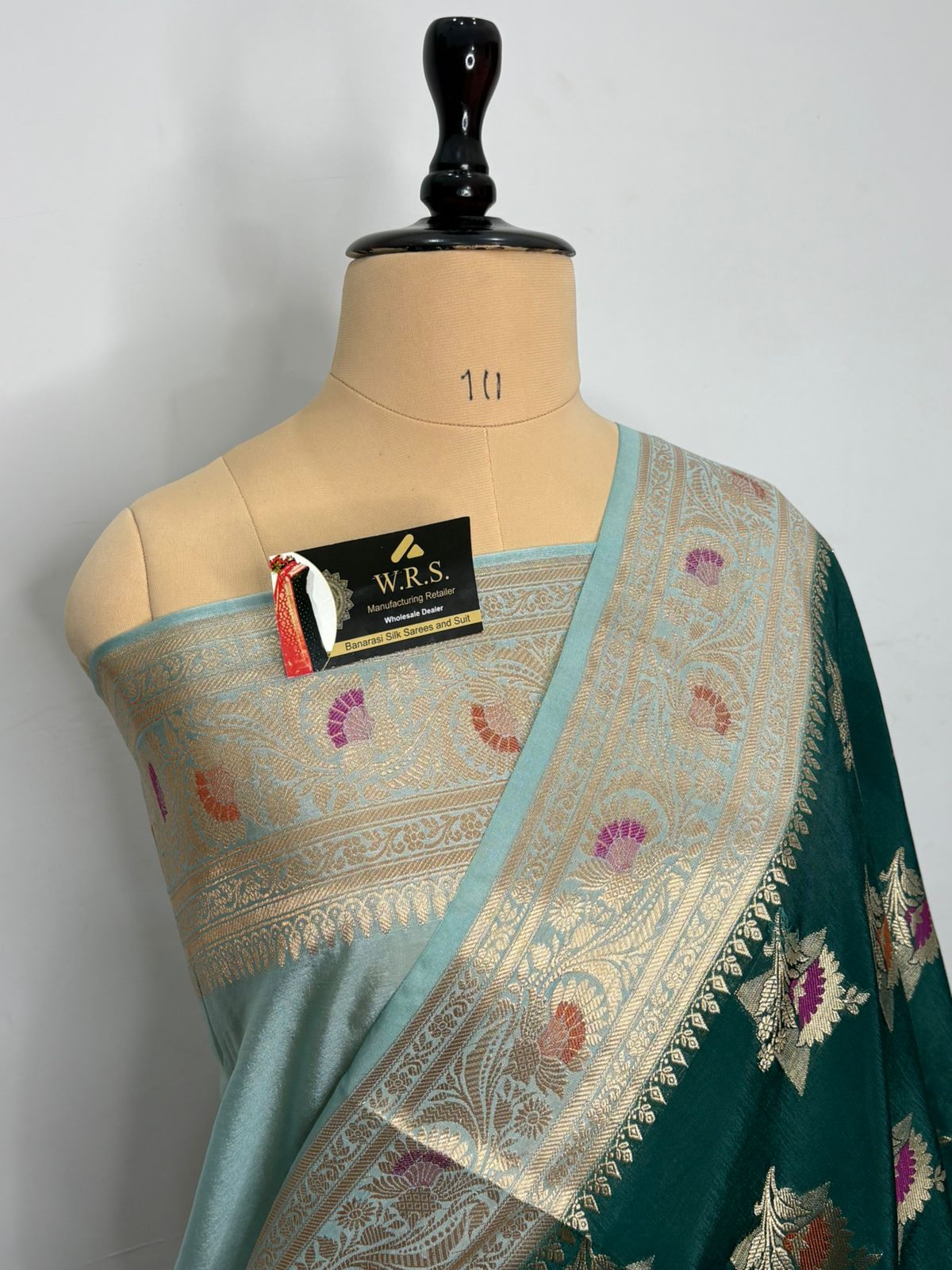 Katan doopiyan silk alfi minedar gold water zari