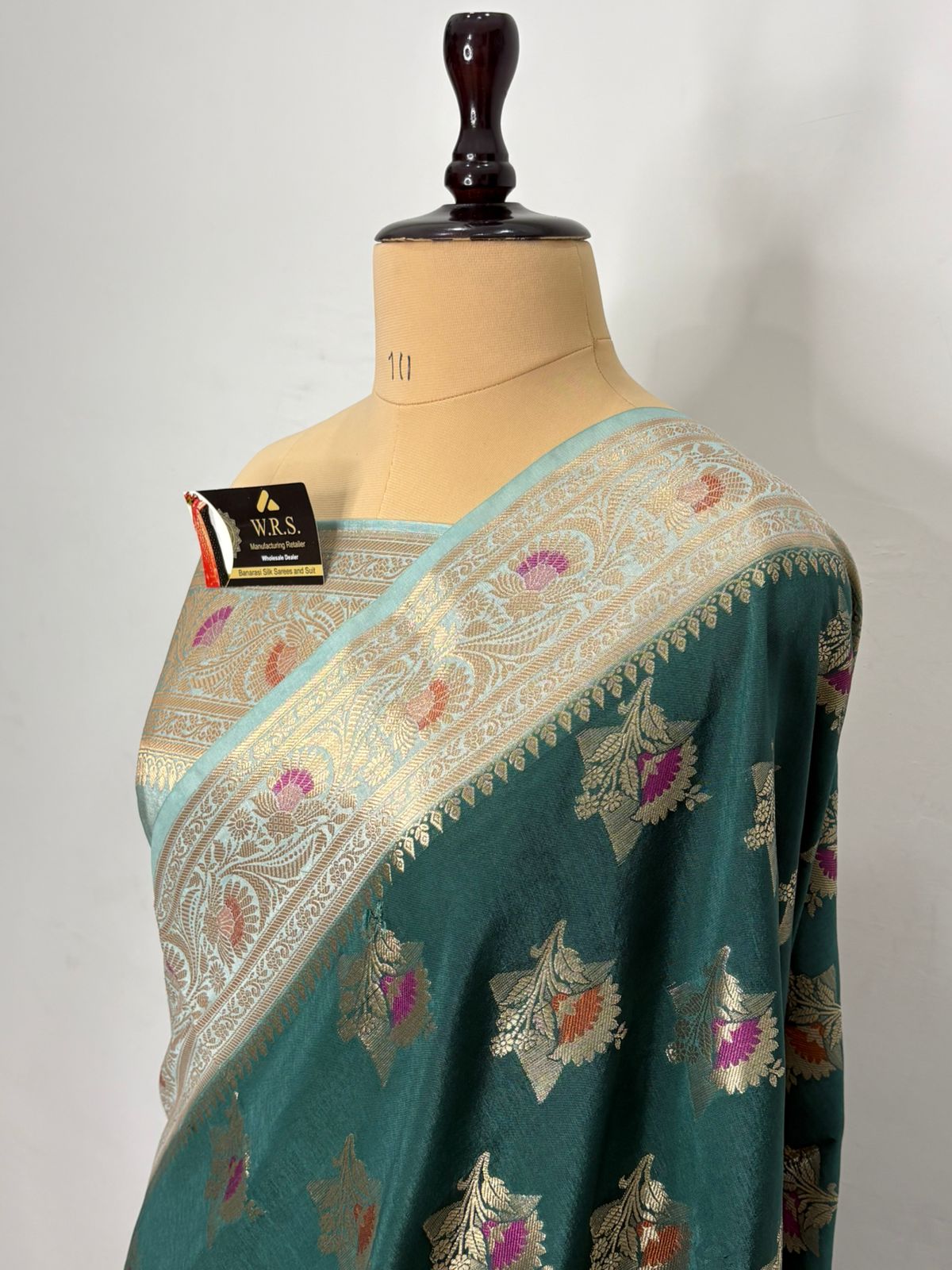 Katan doopiyan silk alfi minedar gold water zari