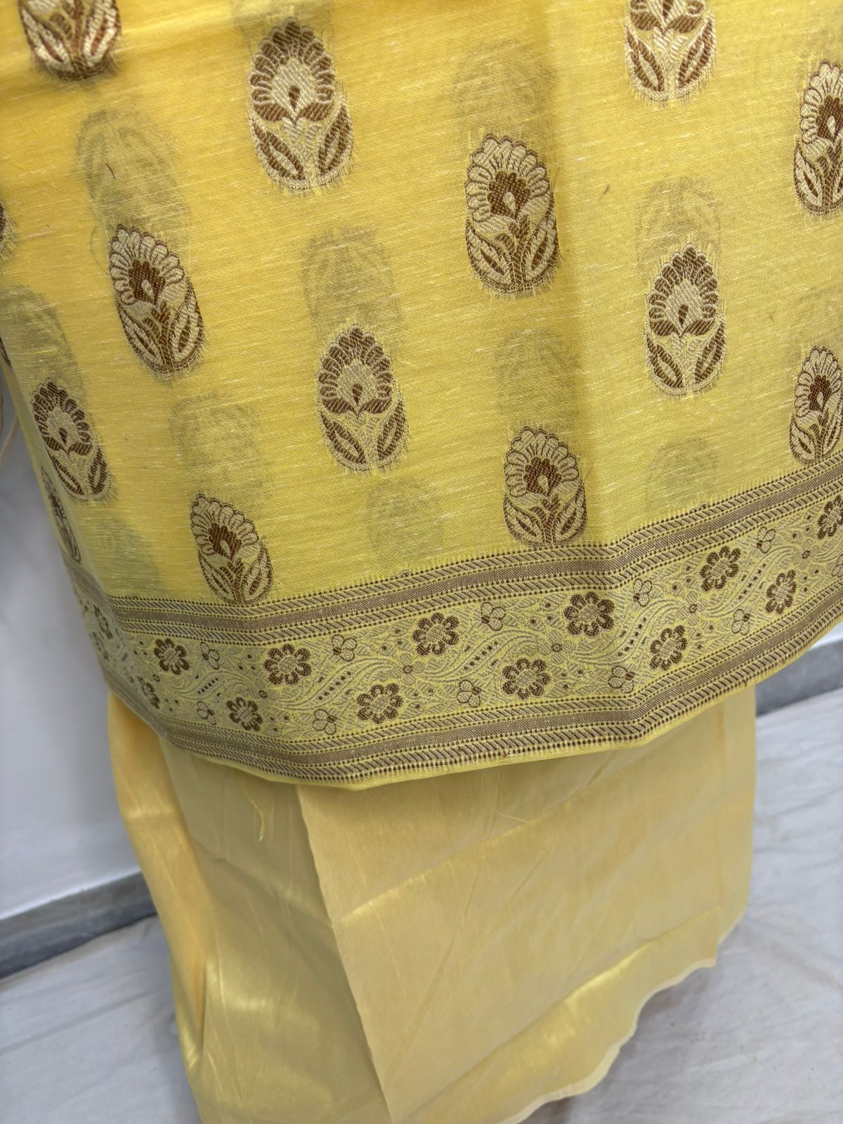 mix color banarasi cotton suit