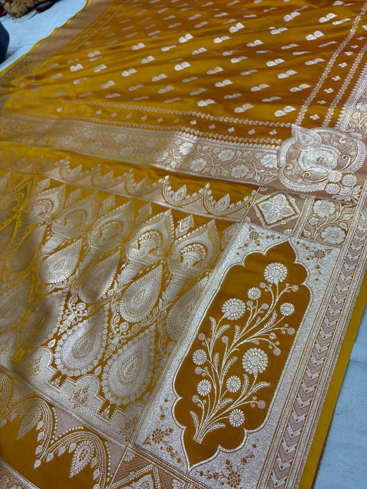 musterd katan satin soft saree