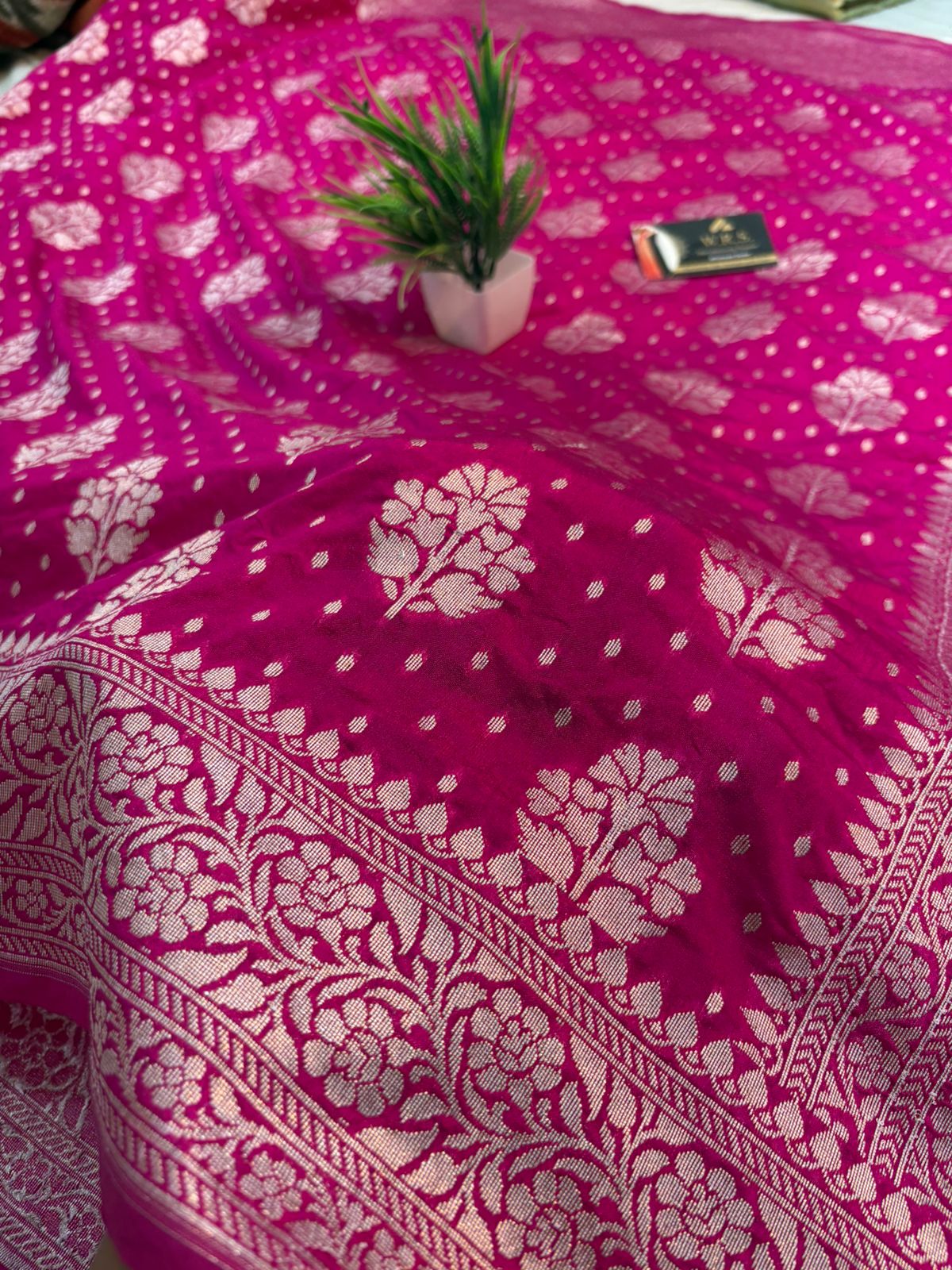 musterd soft dupian saree lite zari rimjhim boota