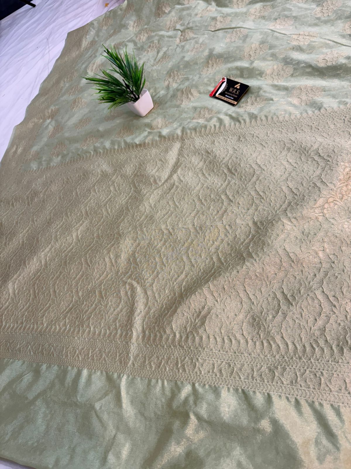 musterd soft dupian saree lite zari rimjhim boota