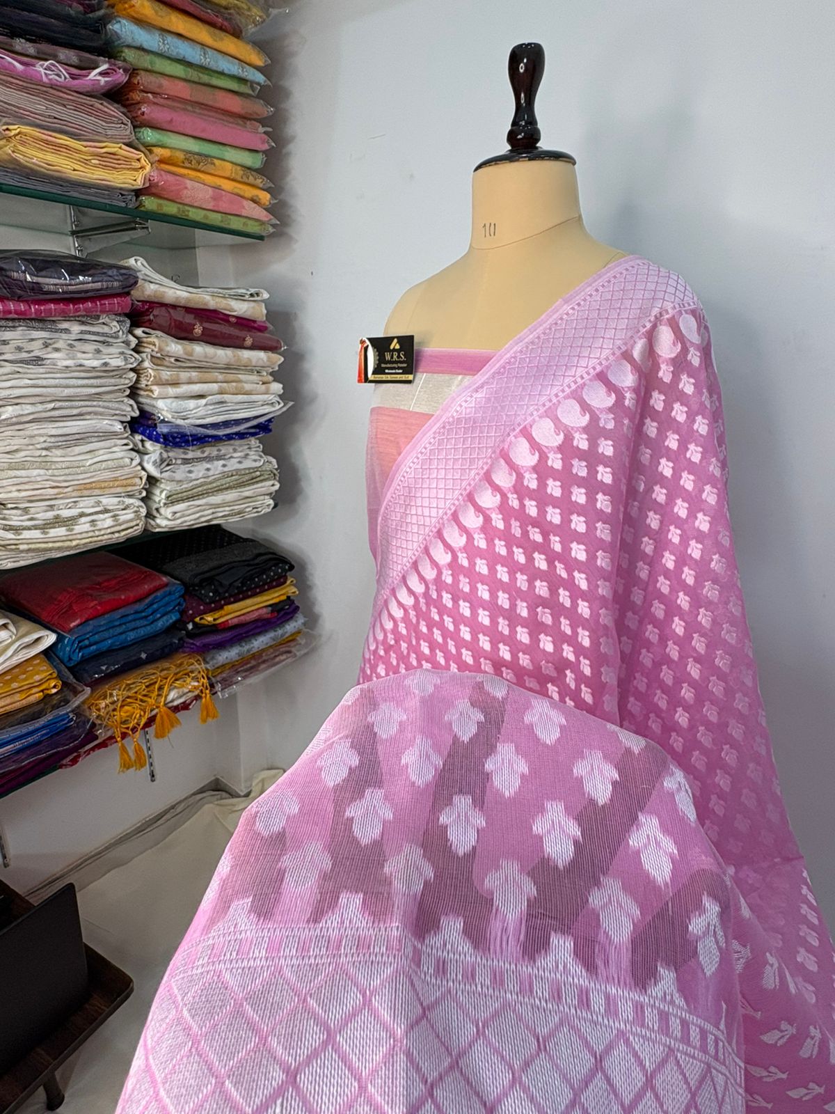 pink soft silk saree