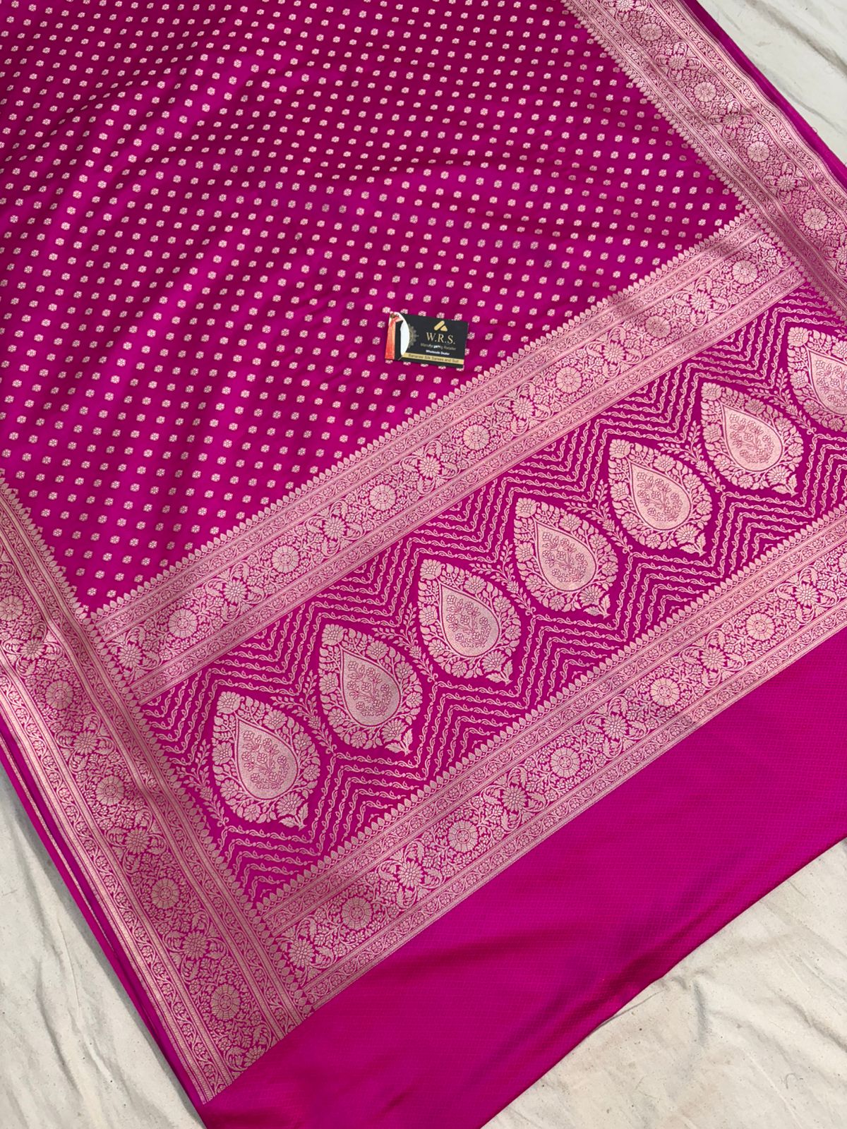 Rani mushru banarasi  silk saree