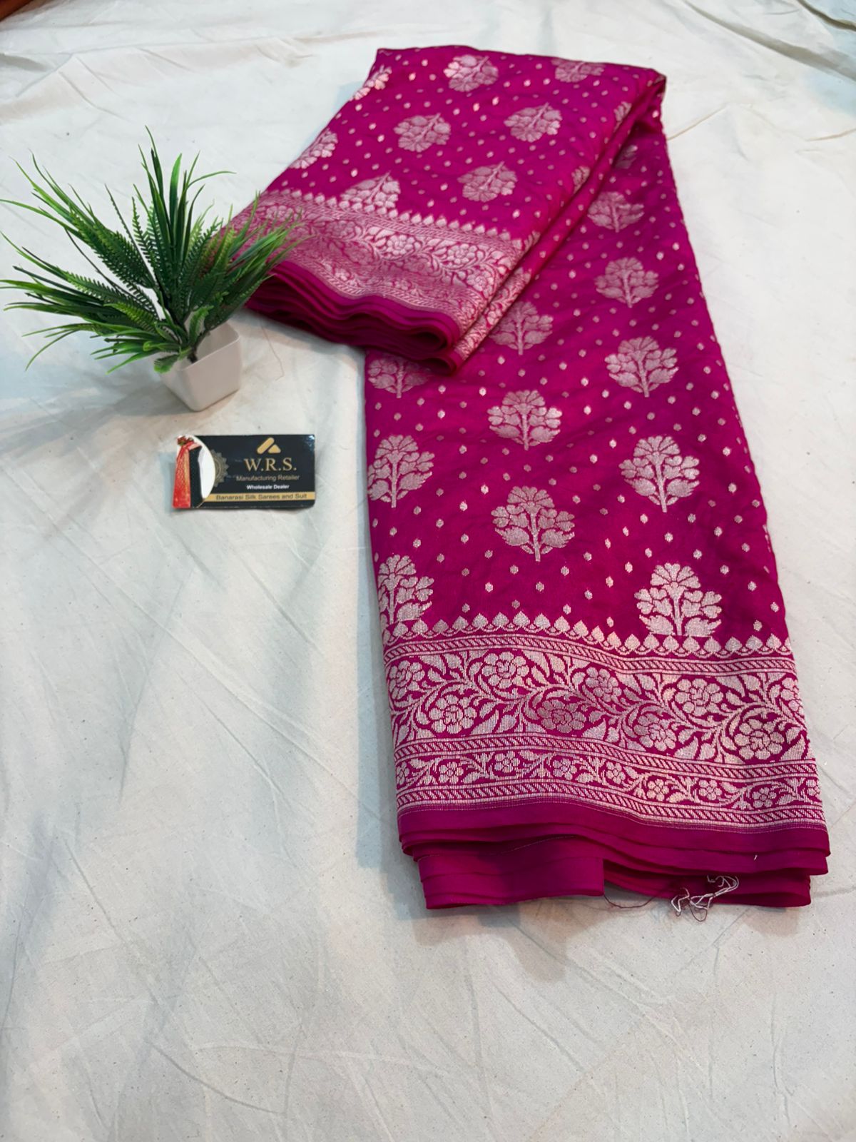 rani soft dupian saree lite water zari