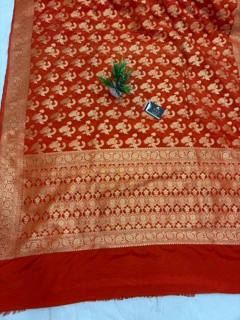 Ruste katan georgutte saree