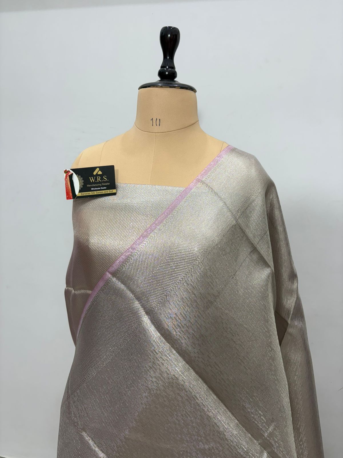grey dana buti banarasi saree silk