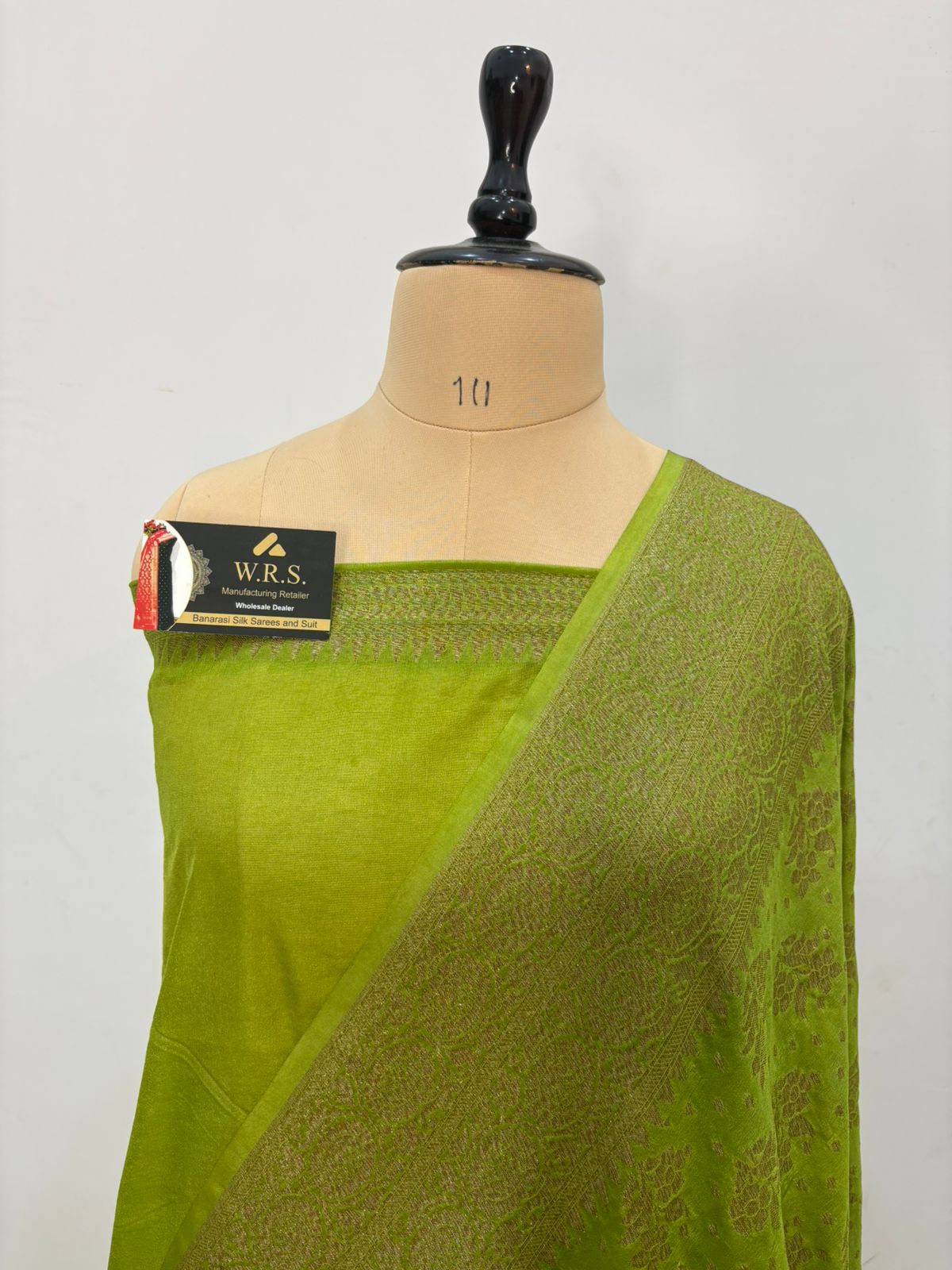 pista katan banaras isilk  saree  antiqui
