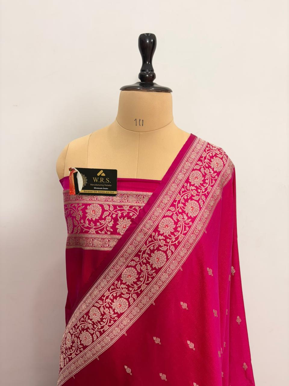 rani katan buti banarasi silk saree