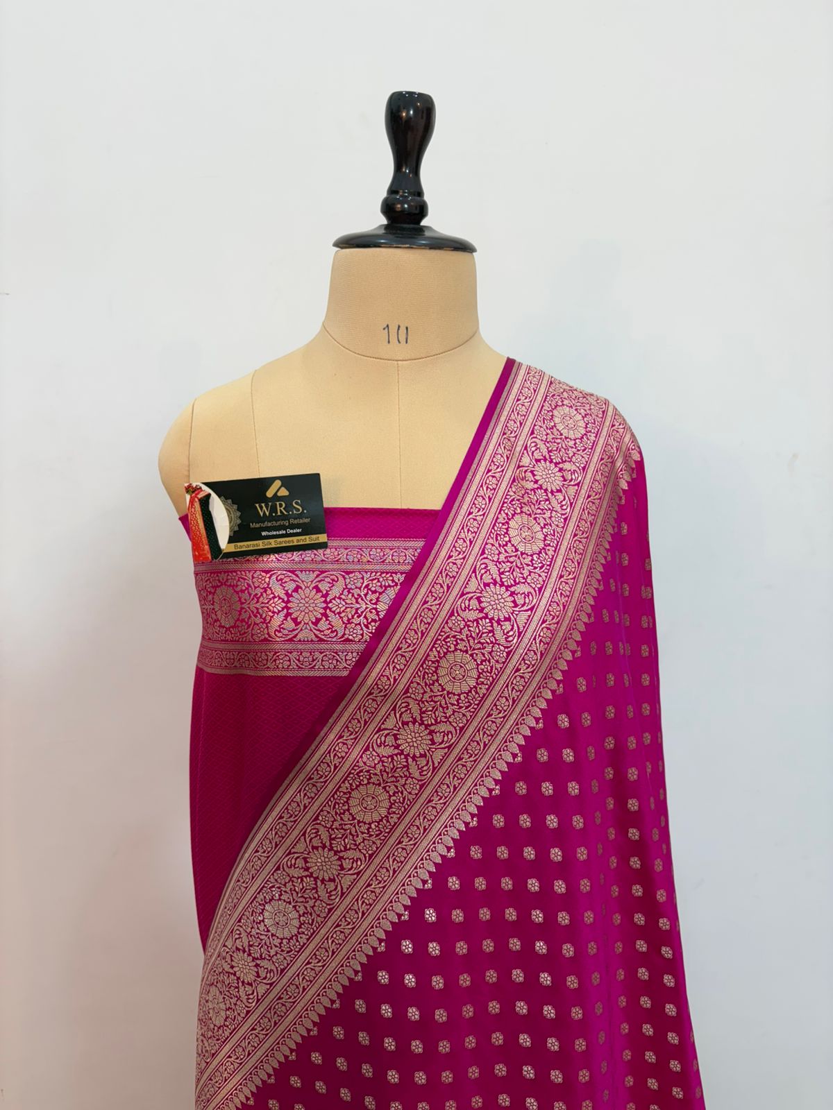 Rani mashru banarasi  silk saree cupper zari